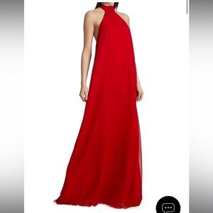 Lizza Chiffon Halter Gown